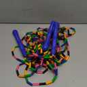 Double Dutch Jump Rope 16 Ft 2 Pack, Long Jump Rope for Kids Adults, Skipping Rope Soft Beaded Multiperson (Blue)