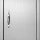 VEVOR Outdoor BBQ Kitchen Door - 14W x 20H Inch Stainless Steel Flush Mount Vertical Wall Door with Handle for Island, Grilling Station