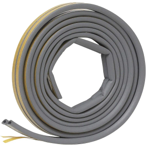 Frost King P D-Section Cinta autoadhesiva de goma para sellar, 5/16" W, 1/4" T, 17 pies de largo, gris Frost King P D-Section Cinta autoadhesiva de goma para sellar, 5/16" W, 1/4" T, 17 pies de largo, gris