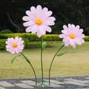 Large Daisy Flowers Artificial,5.9 Ft Giant Paper Flower Decoration,Big Flowers Decor for Party,Garden,Office,Home,Wedding,Graduation,Shop Window Display(Pink)