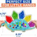 2 x Dinosaur Sensory Toys for Toddlers 3-5 Travel Toys Color Sorting Matching Activities Preschool Toddler Car Activities Quiet Calm Down Sensory Toy Gift Ready Fine Motor Toy for Toddlers Ages 3 4 5