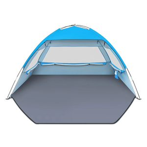 Gorich Beach Tent Sun Shelter for 3/4 Person with UPF 50＋ UV Protection, Lightweight & Easy Setup Beach Shade Canopy, Portable Beach Shade Tent Beach Cabana