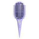 Conair Curl Define Pro Hair Brush for Curly Hair, Dual-Vent Design with Continuous Grooves, Mixed Bristles for Frizz-Free Detangling, Smoothing, and Curl Definition (Purple Pulse)