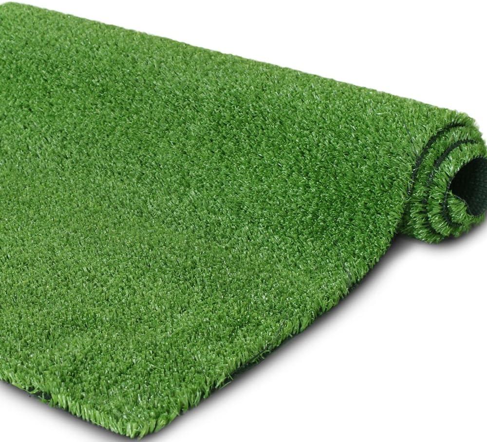 Petgrow 4 FT X 13 FT Synthetic Artificial Grass Turf for Garden Backyard Patio Balcony, Drainage Holes & Rubber Backing,Indoor Outdoor Faux Grass Astro Rug,DIY Decorations for Fence Backdrop