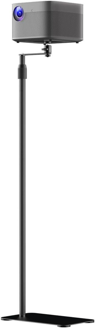 suptek 63.9 Extendable Projector Stand Against Wall Hidden Stand, 360Swivel, Height Adjustable, Mini Projector Mount Bracket, Compatible with Home Office Video Vlog DVR Camera, PR001FPL