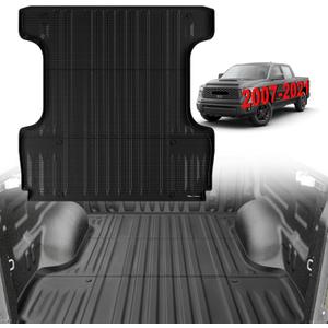 TripleAliners Truck Bed Mat Compatible with 2007-2021 Toyota Tundra Accessories 5.5FT Vehicle Perfectly Flush All Weather Protection TPE Heavy Duty Pickup Car Bed Cargo Mat
