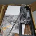 Furologee 40'' Tall Nightstand with Charging Station, Bedside Table with LED Lights, End Table with 2 Drawers and Storage Shelves, Night Stand with Pegboard for Bedroom, Rustic Brown