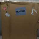 Amazon Basics 8-Panel Octagonal Plastic Pet Pen Fence Enclosure With Gate, 28 inches, Grey