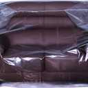 Wowfit Furniture Cover Dust-Proof Moving Bag for Loveseat, Sofa & Boxes  Clear, Odorless Plastic  4mil Thick  68W x 42D x 62/41H Inches (Tape Not Included)