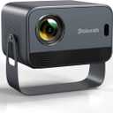 [Native 1080P & Official Licensed Apps] Polocsh 4K Projector with WIFI 6 and Bluetooth, 1000ANSI Smart Projector with Auto Keystone Protable Projectors Home Movie Outdoor Mini Proyector (Grey)