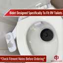 Beech Lane RV Bidet, Fits Most RV Toilets, Self Cleaning Adjustable Spray, Easy Install and Non-Electric, Prevents Toilet Paper Buildup in Black Tank, Included Metal Mounting Hardware and Hose