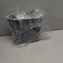 iDesign Small Slim Plastic Bathroom Can, Garbage Can for Bedroom, Office, Desk, Dorm, Navy Blue