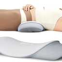 Lumbar Support Pillow for Sleeping, Ergonomic Design Memory Foam Back Lumbar Support Cushion for Lower Back Pain Relief Bed Waist Sleep Support Pillow for Side, one size