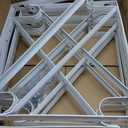 HOME MASTER HARDWARE Heavy Duty Closet Shelf Rod Brackets Supports 250lbs, Wall Mounted Closet Shelves Bracket with Rod Shelving Support, White with Screws 10-Pack