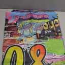 Back to The 80's Backdrop 6x3.6 ft 1980s Banner Hip Pop Retro Redio 80s Party Decorations for Photography Background