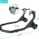 Motorcycle Front Wheel Paddock Stand, Black Color, 500Lbs Capacity, with V Shaped Support, Easy to Lift and Install for Motorcycles, Yamaha, Suzuki, Ducati, Honda, BMW, etc