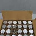 U Pack 2oz Mason Jar with Silver Lid for Honey Jam Spice Pack of 24 Sets