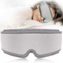 Weighted Eye Mask for Sleeping,100% Blackout Sleep Cover, Removable Pressure for Anxiety & Insomnia, Adjustable Strap for Side Sleepers Women/Men Travel w/Washing Bag