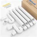 3" 17Ft Mini Split Line Set Cover, Easy Install PVC Line Hide Kit
