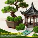 DOITOOL Simulated Mossy Ball Artificial Plant Topiary Ornament for Home Decor 1.85 Inch Green Decorative Moss Sphere Lightweight Indoor Outdoor Use