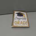 5 x Graduation Gift Card Book 7 x 5 Inch 20 Pages Gift Card Booklet Congrats Grad Organizer Greeting Card College Survival Album Keeper for Graduation Senior Gifts(Gold)