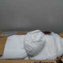 Mattress Topper Queen for Back Pain, Extra Thick Mattress Pad Cover, Plush Pillow Top, Deep Elastic Pocket, White