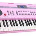 Keyboard Piano,61 Key Music Electronic Keyboard Digital Piano Organ,Portable Electric Keyboard for Beginner with Microphone,Music Stand