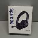 Wireless Headset with Mic for Work with AI Noise Cancelling Mic for Clear Calls, Bluetooth V5.3 Headphones with Microphone to USB A/C Dongle & Mic Mute for Computer Laptop PC iPhone (Pink Black)