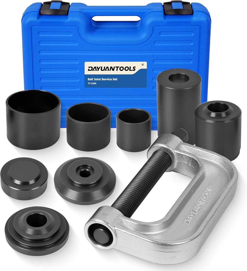 DAYUAN Ball Joint Press & U Joint Removal Tool Kit with 4x4 Adapters for Most 2WD and 4WD Cars and Light Trucks with Blue Storage Case Blue