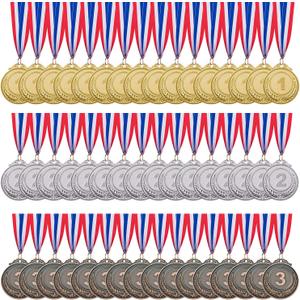IHPUKIDI 48 Pack Gold Award Medals Olympic Style Metal Winner Medals Gold Prizes for Sports, Competitions, Party, 2 Inches
