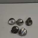 atgestore Stainless Steel 5304509064 5304509929 Stove Knob Replacement for Frigidaire Gallery Gas Stove Parts Cooktop Control Knobs Frigidaire FGGF3036TFA Range Burner Control Knobs Metal Silver 5Pcs