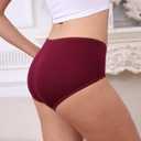 R RUXIA Women's Hipster Panties Viscose Bamboo Soft Stretch Underwear 4 Pack (Green,Blue,Red,Black XL)