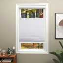 Changshade Blackout Top Down Bottom Up Cellular Shades, Cordless Honeycomb Blinds for Bedroom, Nursery & Bathroom, Total Privacy, 34" W*72" H,White