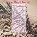 Pink Bow Beach Towel Coquette Beach Towel Gift 60 x 30 Inch Coquette Birthday Pink Bow Party Decorations for Birthday Baby Shower Bridal Shower Bachelorette Party Decor