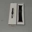 Titanium Milanese Loop Band Compatible with Apple Watch Bands Ultra 3/2/1 49mm 46mm 45mm 44mm for Women Men, Parachute-style Buckle Titanium Metal Mesh Strap Bracelet for iWatch Series 11 10 SE 9 8 7 6 5 4