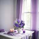 10Pcs Lilac Flowers Artificial Bouquet Fake Purple Flowers Faux Lilacs Mix Bush Artificial Purple Silk Flower Bulk Arrangements Summer for Table Centerpieces Home Kitchen Wedding Decorations