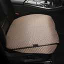 Auto Newer Breathable Universal Four Seasons Car Seat CoversLuxury Car Seat Cushion Protectors for Front Seat Bottoms,Compatible with 95% Vehicles Fit for Cars Truck SUV (Gold Beige,1PCS)