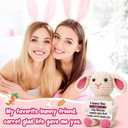 2 x BuiltFit Friendship Friend Gifts for Women - Gifts for Best Friends Women | Handmade Crochet Bunny Rabbit Birthday Gifts for Bestie BFF Women Girls College Long Distance Friendship Friendsgiving