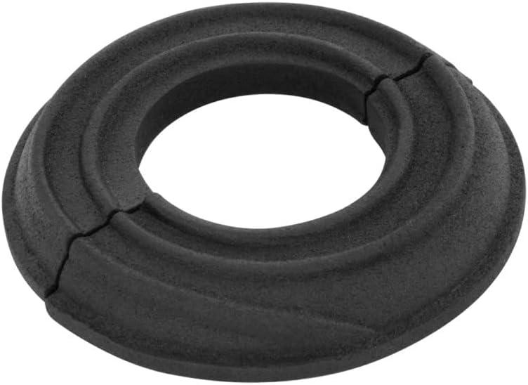 Renovators Supply Manufacturing Escutcheon Plate 3.88 in OD Escutcheon 1.5 in IPS Black Finish Aluminum Radiator Flange