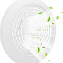 BVB057400 Mobile Home Parts Vent Fan Grille Cover 9-5/8"  White Exhaust Fan Grille for V226250, V227050, V227075, V229050  Durable, Fade-Resistant, Easy Install, High Flow Ceiling Vent Cover