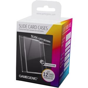 Slide Card Cases - Premium Hard-Shell Card Holders with Innovative Slide-Lock Mechanism (12 Pack), Designed for Standard Sized Trading Cards, Great for LCGs and TCGS, Made by Gamegenic