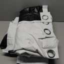 BONZER 100% Blackout Curtains 84 inches Long - 4 Panels Full Light Blocking White Window Drapes for Bedroom, Total Privacy Grommet Room Darkening Curtain with Black Backing for Living Room, Patio Door