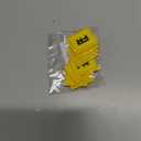 SYLVASS 10 Pieces FR Iron-On Embroidered Patches for Clothing Jeans, Hats, Jackets & Bags - Yellow