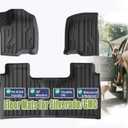 Floor Mats for Chevy Silverado/GMC Sierra 1500 Crew Cab (2019-2025) & 2500HD/3500HD Crew Cab (2020-2025) - with Rear Underseat Storage Compartment (Excludes Models w/Factory Plastic Storage)