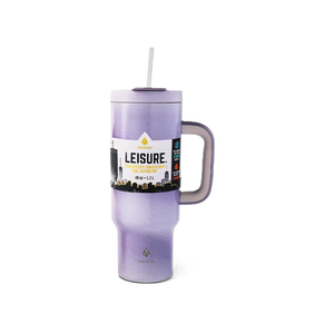 MANNA LEISURE STAINLESS STEEL TUMBLER WITH DUAL LID FUNCTION 40 OZ