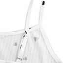 Hilinker Women's Graphic 2 Piece Pajama Set Summer Cute Crop Cami Top and Shorts Ribbed Sleepwear Sets Black Heart Large (White, L)