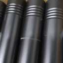 Curtain Rods for Windows 16 to 88 Inches Adjustable Length 1 Inch Diameter Window Curtain Rod with Aluminium Finials, Black