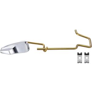 Dreyoo Pressure Assist Toilet Lever with Linkage Compatible with 99-571-KT, Left Hand Trip Lever Compatible with Gerber Ultra Flush Pressure-Assisted Toilet Tank, Left Hand, Polished Chrome