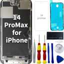 for iPhone 14 Pro Max LCD Screen Replacement Kit with Installation Tools, (Model A2890, A2650, A2889, A2892, A2891)