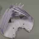 Grinsvalley 1 Set Christmas Star Lantern Moravian Light 23'' Star 3D Plastic Waterproof White Hanging Lamp with Twinkle LED Bulb Ribbon Fairy Party Decor for Indoor Outdoor Home Wedding Xmas Tree